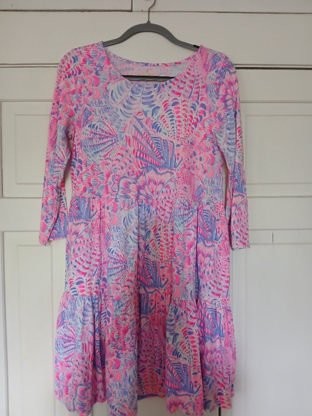 Lilly Pulitzer Geanna swing dress in Razz Berry Sea You Later, size Medium